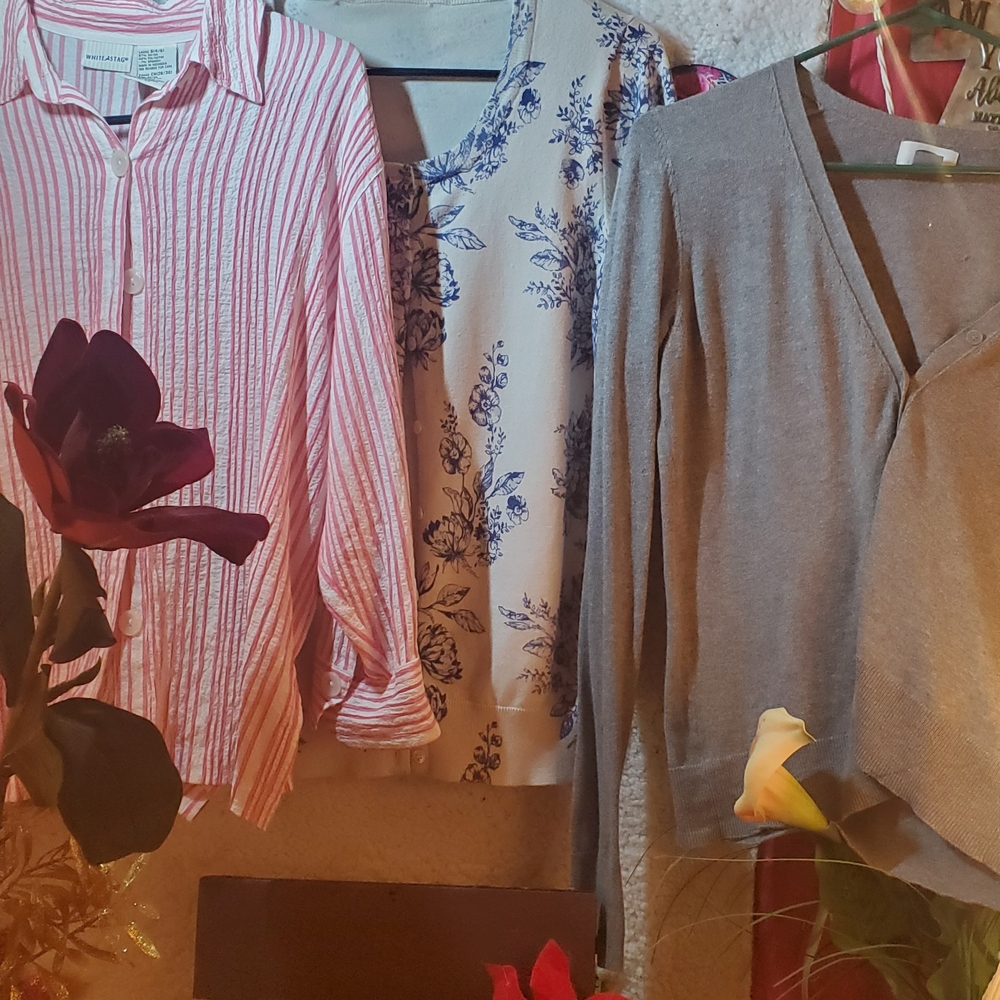Pink Striped Button-Up Shirt